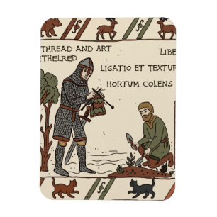Imán parodia de la tapicería de bayeux