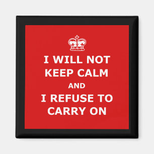 Imán Parodia mantener la calma