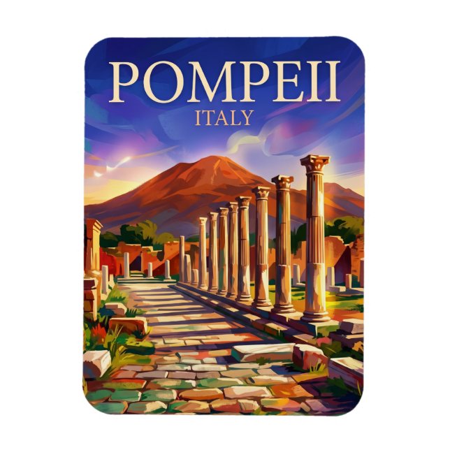 Imán Parque Arqueológico de Pompeya Italia (Vertical)