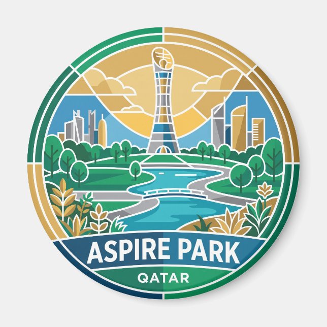 Imán Parque Aspire Qatar (Frente)