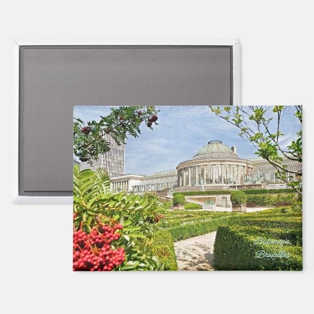 Imán parque Botanique en Bruselas (Anverso/Reverso)