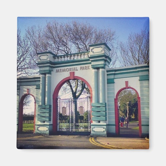Imán Parque conmemorativo Fleetwood (Frente)