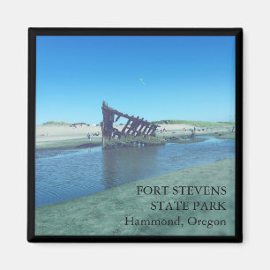 Imán Parque de estado de Stevens del fuerte Oregon imá