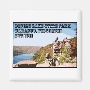 Imán Parque de estado del lago devil's