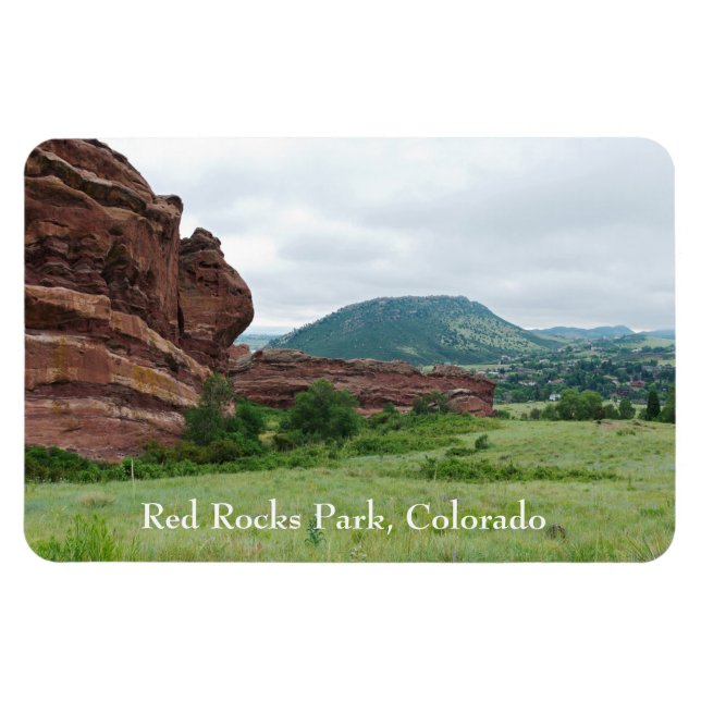 Imán Parque de las Rocas Rojas y Cordillera de Montaña (Horizontal)
