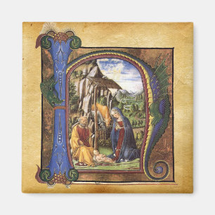IMÁN PARQUE DE NAVIDADES DE NATIVITY MONOGRAM