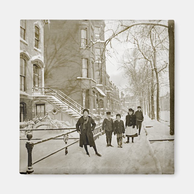 IMÁN PARQUE DEL NORTE DE LINCOLN CHICAGO W. DE MENOMINE (Frente)