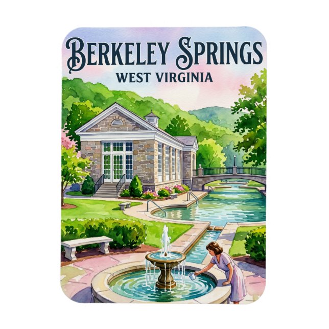 Imán Parque Estatal Berkeley Springs EE. UU. (Vertical)