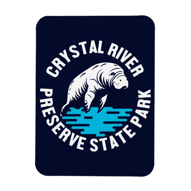 Imán Parque Estatal Crystal River Preserve (Vertical)