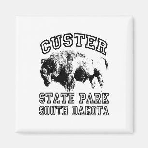 Imán Parque Estatal Custer Dakota del Sur Búfalo Natura