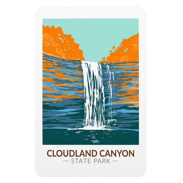 Imán Parque estatal del Cañón de Cloudland (Vertical)