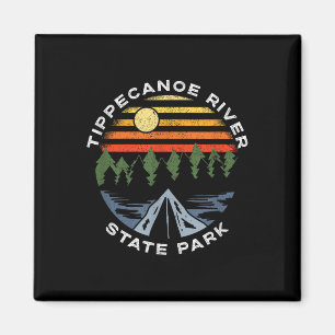 Imán Parque Estatal del Río Tippecanoe Camping Forestal