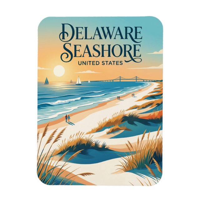 Imán Parque Estatal Delaware Seashore (Vertical)