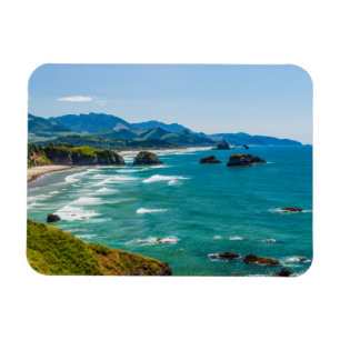 Imán Parque Estatal Ecola, Oregón. Panorama del Crecien