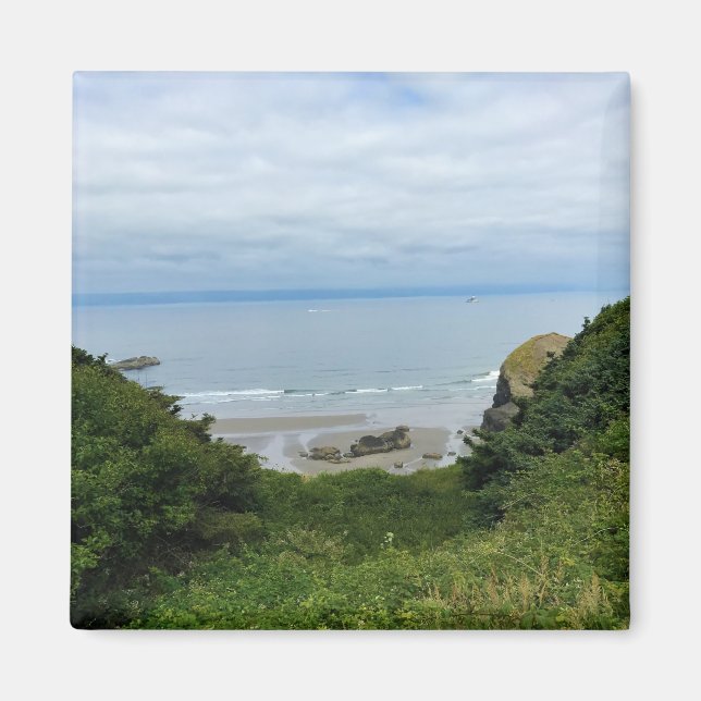 Imán Parque Estatal Ecola, Playa Cannon, Oregón (Frente)