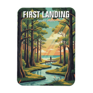 Imán Parque Estatal First Landing Virginia Travel