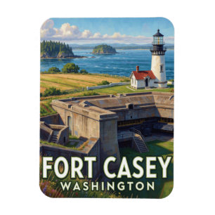 Imán Parque Estatal Fort Casey — Washington
