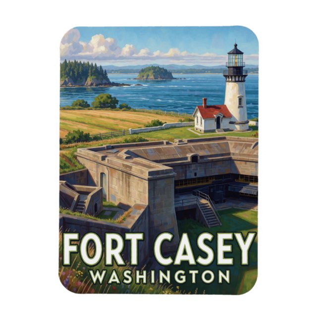 Imán Parque Estatal Fort Casey — Washington (Vertical)