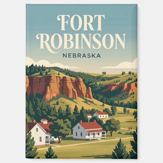 Imán Parque Estatal Fort Robinson EE. UU. (Anverso)