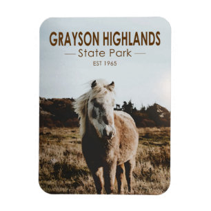 Imán Parque Estatal Grayson Highlands Virginia Watercol