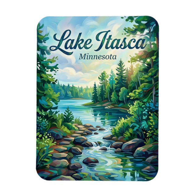 Imán Parque Estatal Itasca Minnesota (Vertical)