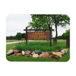 Imán Parque Estatal Ledges, Iowa