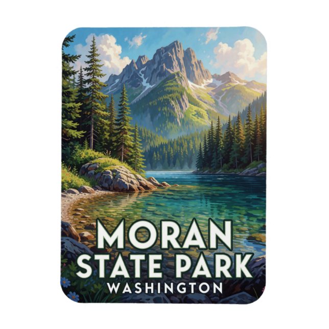 Imán Parque Estatal Moran — Washington (Vertical)