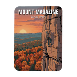 Imán Parque Estatal Mount Magazine Arkansas Travel