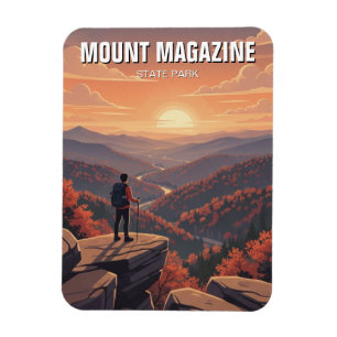 Imán Parque Estatal Mount Magazine Arkansas Travel