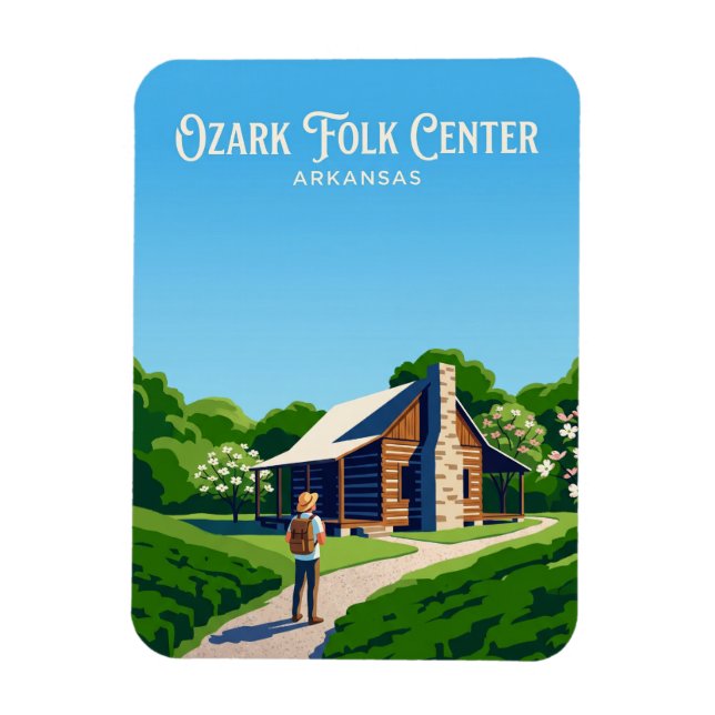 Imán Parque Estatal Ozark Folk Center USA (Vertical)