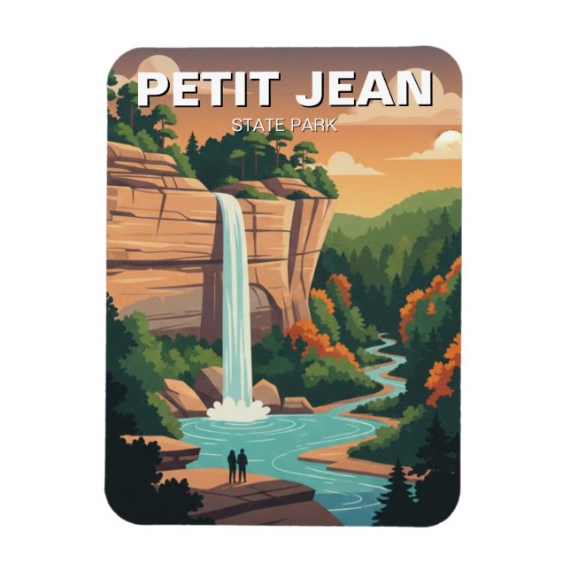Imán Parque Estatal Petit Jean Arkansas Viajes (Vertical)