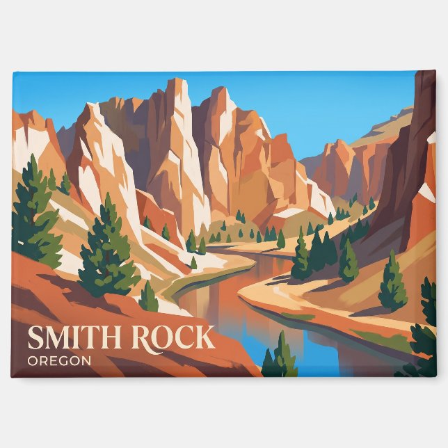 Imán Parque Estatal Smith Rock EE. UU. (Anverso)