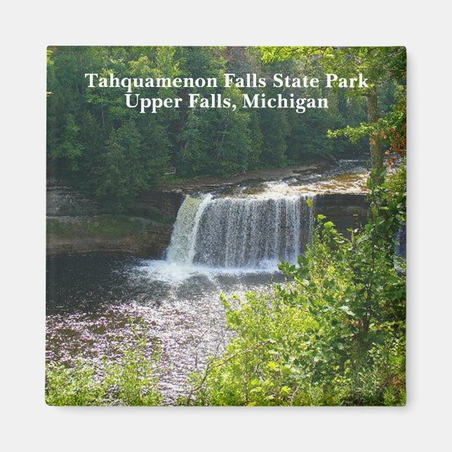 Imán Parque estatal Upper Tahquamenon Falls, MI (Frente)