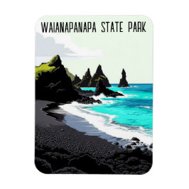 Imán Parque Estatal Waianapanapa Maui Hawaii Viajes
