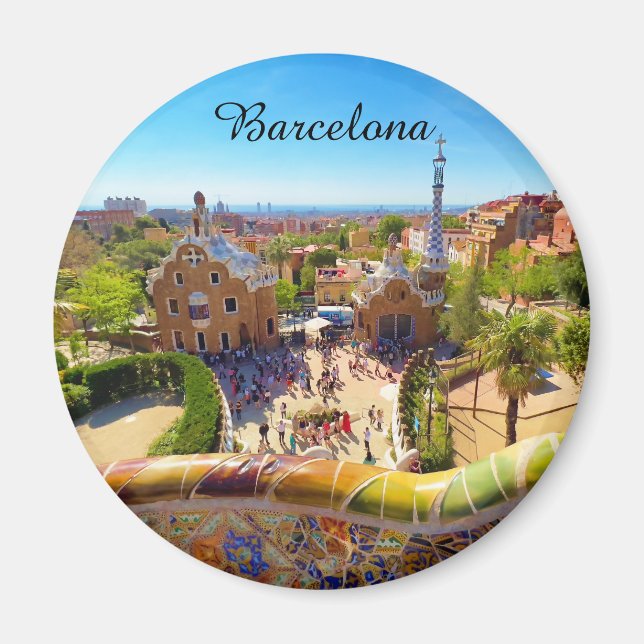 Imán Parque Güell de Barcelona (Frente)