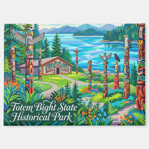 Imán Parque Histórico Estatal Totem Bight Alaska