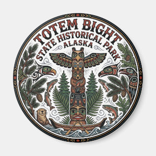 Imán Parque Histórico Estatal Totem Bight Alaska EE. UU