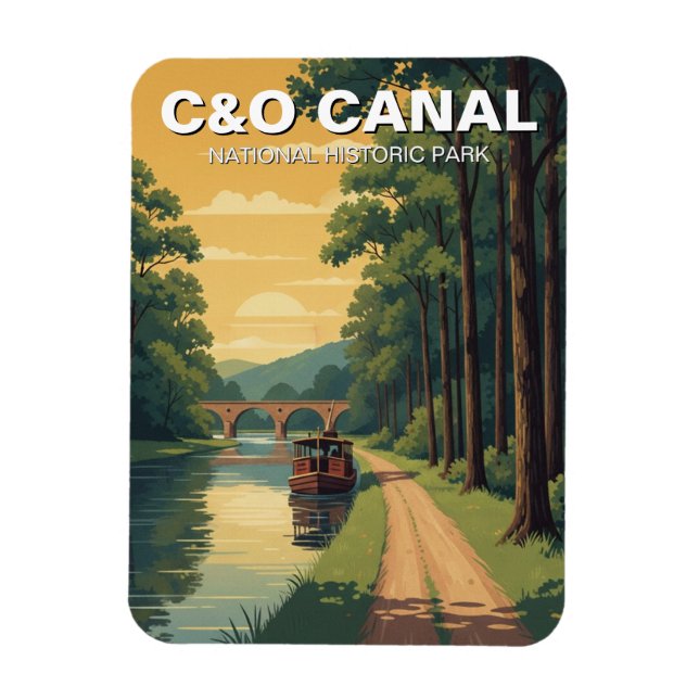 Imán Parque Histórico Nacional C&O Viaje (Vertical)