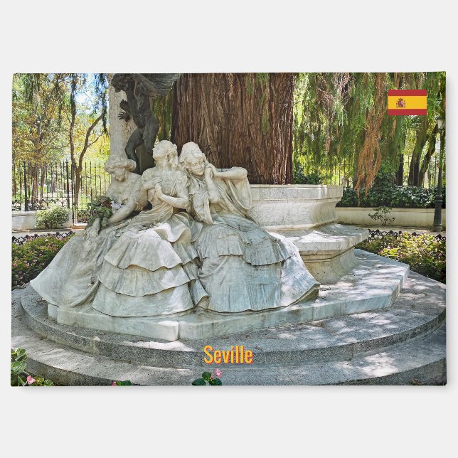 Imán Parque María Luisa en Sevilla (Anverso)