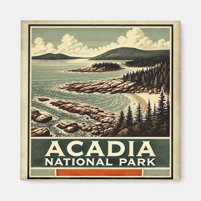 Imán Parque nacional Acadia (Frente)