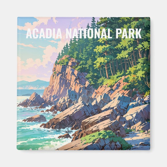 Imán Parque nacional Acadia (Frente)