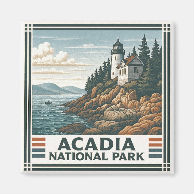 Imán Parque nacional Acadia (Frente)