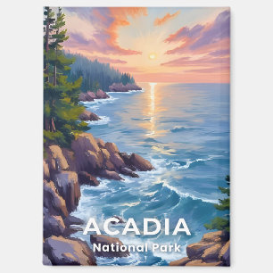 Imán Parque Nacional Acadia Arte de Viaje Pintura Mai