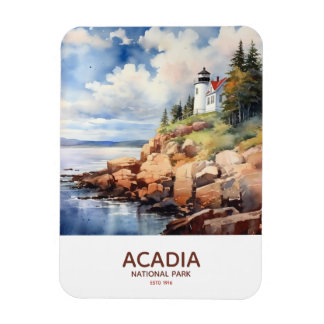 Imán Parque nacional Acadia - Faro del puerto Park Bass