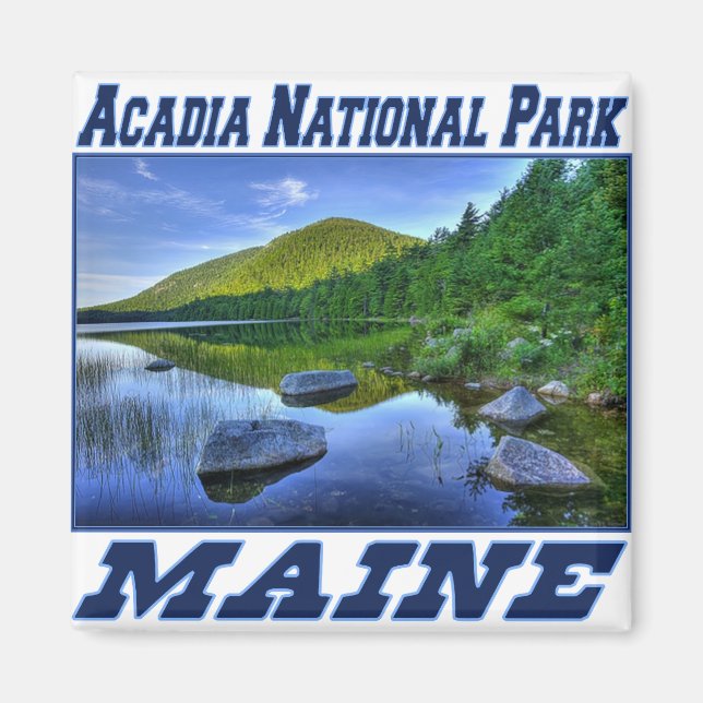 Imán Parque nacional Acadia - Magnet Maine (Frente)