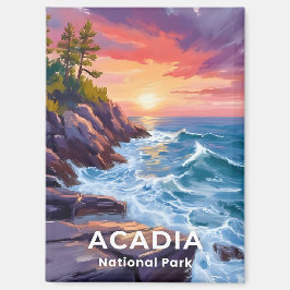 Imán Parque nacional Acadia | Otter Cliffs Maine Travel