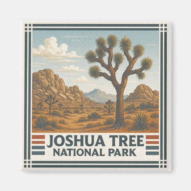 Imán Parque nacional Árbol de Joshua (Frente)