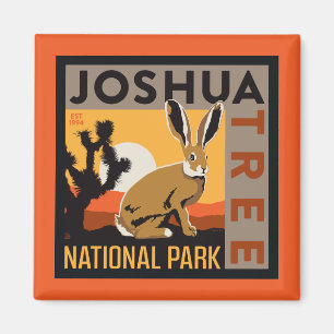 Imán Parque nacional Árbol de Joshua   Jackrabbit