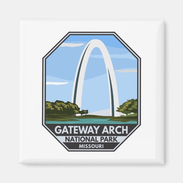Imán Parque nacional Arch Gateway Missouri (Frente)
