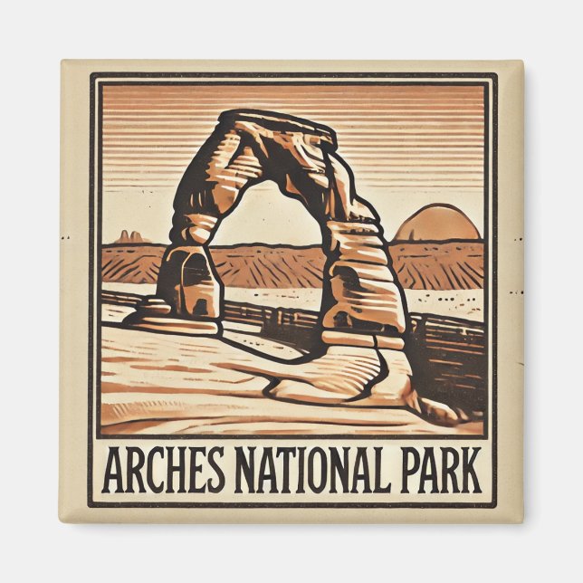 Imán Parque nacional Arches (Frente)
